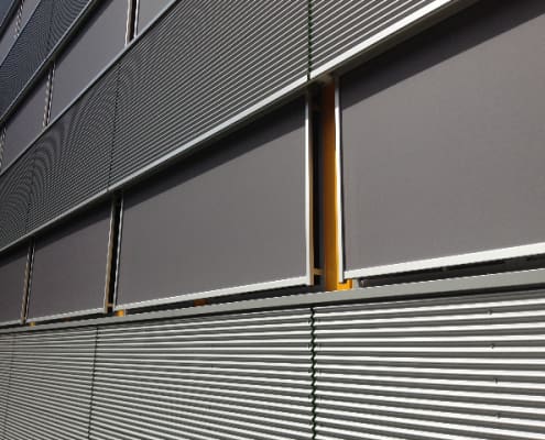 Zip screen monteres av Bærum Solskjerming